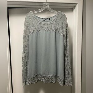 BKE Boutique Lace Blouse